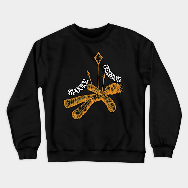 Spooky Season Voodoo Crewneck Sweatshirt by Asterisk Design Store